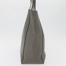 CELINE Cabas Phantom Tote Bag Leather Gray Silver Auth hk3679-3