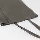 CELINE Cabas Phantom Tote Bag Leather Gray Silver Auth hk3679-6