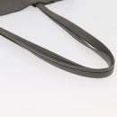 CELINE Cabas Phantom Tote Bag Leather Gray Silver Auth hk3679-7