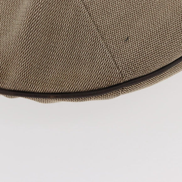 GUCCI Shoulder Bag Canvas Beige Gold Auth hk3681
