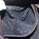 GUCCI Shoulder Bag Canvas Beige Gold Auth hk3681-23