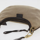 GUCCI Shoulder Bag Canvas Beige Gold Auth hk3681-7