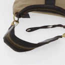 GUCCI Shoulder Bag Canvas Beige Gold Auth hk3681-8