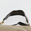GUCCI Shoulder Bag Canvas Beige Gold Auth hk3681-9