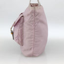 PRADA Tote Bag Nylon Pink Silver Auth hk3682-4