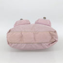 PRADA Tote Bag Nylon Pink Silver Auth hk3682-5