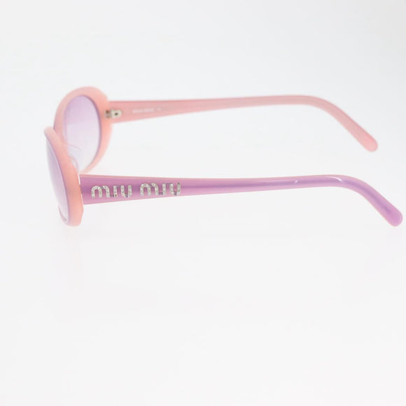 Miu Miu Sunglasses plastic Pink Auth hk3690