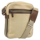 BURBERRY Blue Label Shoulder Bag Canvas Beige Silver Auth hk3692-1