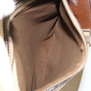 BURBERRY Blue Label Shoulder Bag Canvas Beige Silver Auth hk3692-24