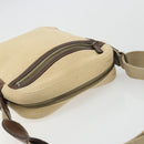 BURBERRY Blue Label Shoulder Bag Canvas Beige Silver Auth hk3692-6
