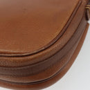 Burberrys Shoulder Bag Leather Brown Gold Auth hk3693-15