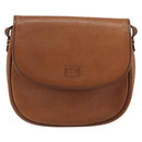 Burberrys Shoulder Bag Leather Brown Gold Auth hk3693-13