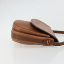 Burberrys Shoulder Bag Leather Brown Gold Auth hk3693-3