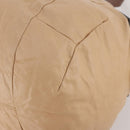 CELINE Hand Bag Leather Beige Gold Auth hk3694A-10