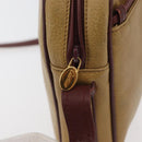 CARTIER Shoulder Bag Leather Beige Gold Auth hk3696A-10