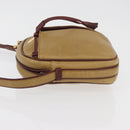CARTIER Shoulder Bag Leather Beige Gold Auth hk3696A-4