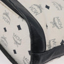 MCM Vicetos Logogram Shoulder Bag PVC White Gold Auth hk3702-12