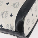 MCM Vicetos Logogram Shoulder Bag PVC White Gold Auth hk3702-13