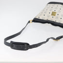 MCM Vicetos Logogram Shoulder Bag PVC White Gold Auth hk3702-7
