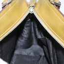 Salvatore Ferragamo Gancini Bag Patent leather 2way Brown Silver Auth hk3704-21