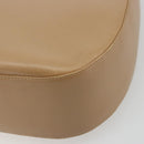 Salvatore Ferragamo Gancini Shoulder Bag Leather Beige Gold Auth hk3706-14