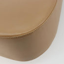 Salvatore Ferragamo Gancini Shoulder Bag Leather Beige Gold Auth hk3706-16