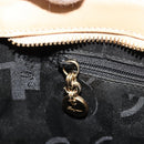 Salvatore Ferragamo Gancini Shoulder Bag Leather Beige Gold Auth hk3706-20