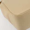 Salvatore Ferragamo Gancini Tote Bag Leather Beige Gold Auth hk3707-11