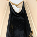 Salvatore Ferragamo Gancini Tote Bag Leather Beige Gold Auth hk3707-18
