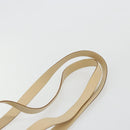 Salvatore Ferragamo Gancini Tote Bag Leather Beige Gold Auth hk3707-8