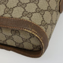 GUCCI GG Supreme Web Sherry Line Bag PVC Beige Gold 904 02 070 Auth hk3710-10
