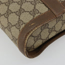 GUCCI GG Supreme Web Sherry Line Bag PVC Beige Gold 904 02 070 Auth hk3710-13