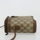 GUCCI GG Supreme Web Sherry Line Bag PVC Beige Gold 904 02 070 Auth hk3710-5