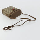 GUCCI GG Supreme Web Sherry Line Bag PVC Beige Gold 904 02 070 Auth hk3710-7