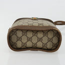 GUCCI GG Supreme Web Sherry Line Bag PVC Beige Gold 904 02 070 Auth hk3710-9