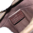 GUCCI GG Supreme Shoulder Bag PVC Beige Silver 122754 Auth hk3711-16