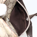 GUCCI GG Supreme Shoulder Bag PVC Beige Silver 122754 Auth hk3711-21