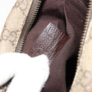 GUCCI GG Supreme Shoulder Bag PVC Beige Silver 122754 Auth hk3711-22