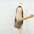 GUCCI GG Supreme Shoulder Bag PVC Beige Silver 122754 Auth hk3711-23
