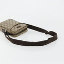 GUCCI GG Supreme Shoulder Bag PVC Beige Silver 122754 Auth hk3711-7