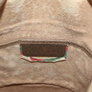 GUCCI GG Supreme Web Sherry Line Shoulder Bag PVC Beige Gold Red Auth hk3712-16