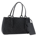 GUCCI GG Canvas Tote Bag Black 94898 Auth hk3714-1