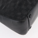 GUCCI GG Canvas Tote Bag Black 94898 Auth hk3714-15