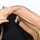 Chloe Etel Hand Bag Leather 2way Beige Gold Auth hk3719A-23