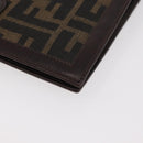 FENDI Zucca Canvas Day Planner Cover Brown Black Auth hk3722A-10