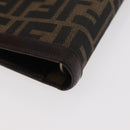 FENDI Zucca Canvas Day Planner Cover Brown Black Auth hk3722A-11