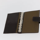FENDI Zucca Canvas Day Planner Cover Brown Black Auth hk3722A-12