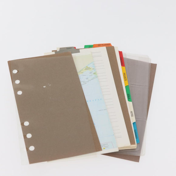 FENDI Zucca Canvas Day Planner Cover Brown Black Auth hk3722A
