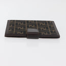 FENDI Zucca Canvas Day Planner Cover Brown Black Auth hk3722A-4