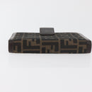 FENDI Zucca Canvas Day Planner Cover Brown Black Auth hk3722A-5